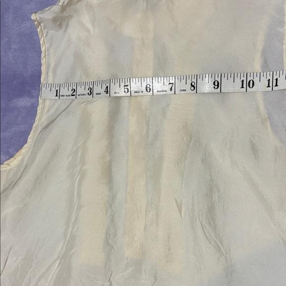 J. Crew Cream Ruffle Front Blouse - Picture 8 of 8